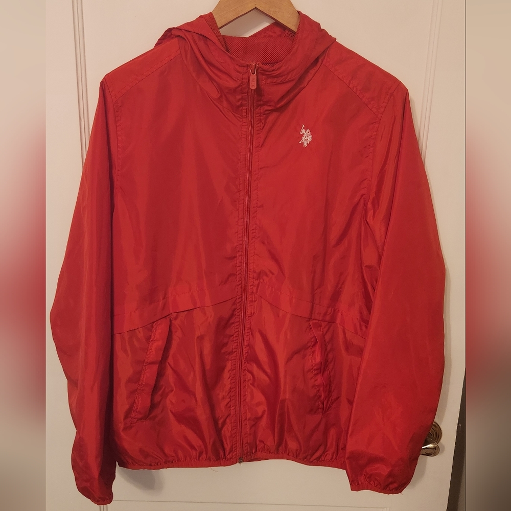 Ralph Lauren Red Rain Jacket Youth XL
